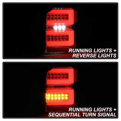 Chrome LED Tail Lights <br>10-14 Toyota 4Runner