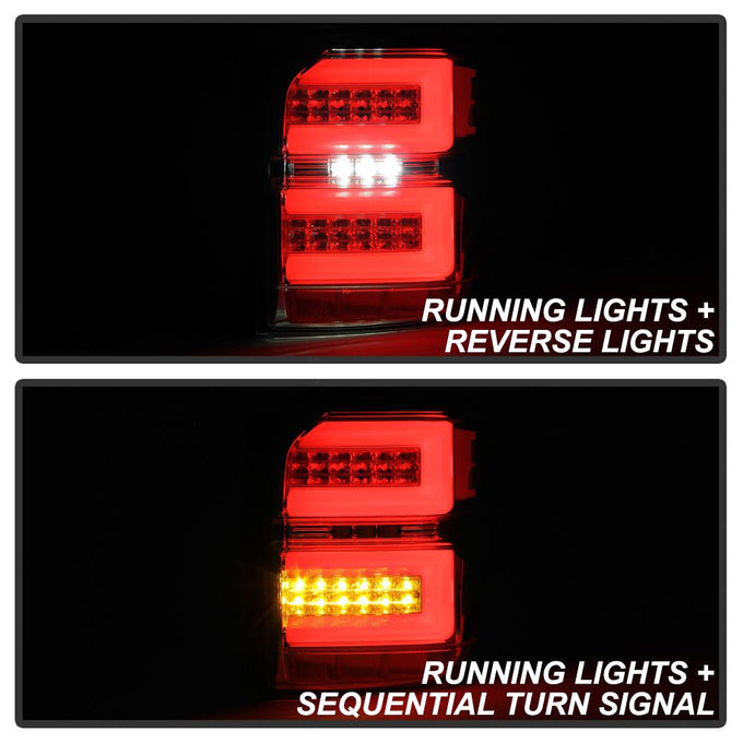 Chrome LED Tail Lights <br>10-14 Toyota 4Runner