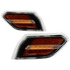 Black LED Side Marker Lights <br>18-21 Jeep Wrangler 20-21 Jeep Gladiator