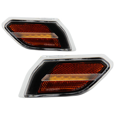 Black LED Side Marker Lights <br>18-21 Jeep Wrangler 20-21 Jeep Gladiator