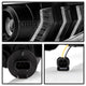 DRL U Black Shape Projector Headlights <br>16-20 Honda Civic