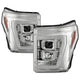 Version 2 Chrome High Power LED Module ( Low Beam ) Equipped Headlights <br>11-16 Ford F-250 F-350 F-450 Super Duty
