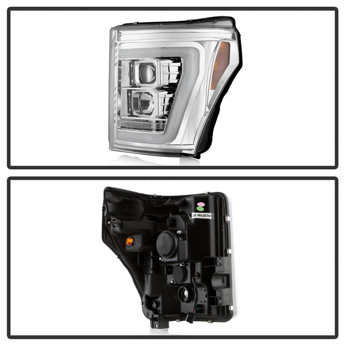 Version 2 Chrome High Power LED Module ( Low Beam ) Equipped Headlights <br>11-16 Ford F-250 F-350 F-450 Super Duty