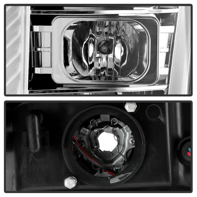 Version 2 Chrome High Power LED Module ( Low Beam ) Equipped Headlights <br>11-16 Ford F-250 F-350 F-450 Super Duty