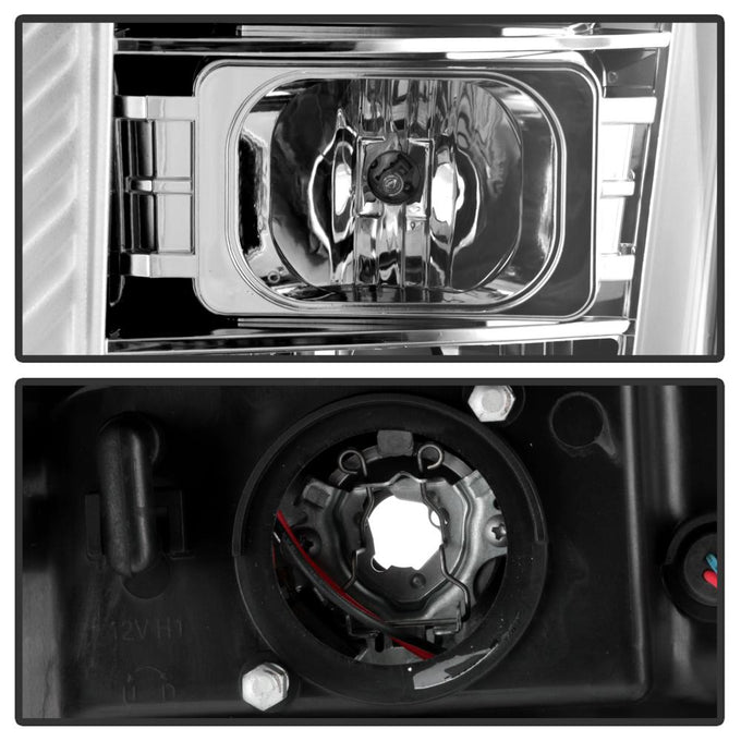 Version 2 Chrome High Power LED Module ( Low Beam ) Equipped Headlights <br>11-16 Ford F-250 F-350 F-450 Super Duty
