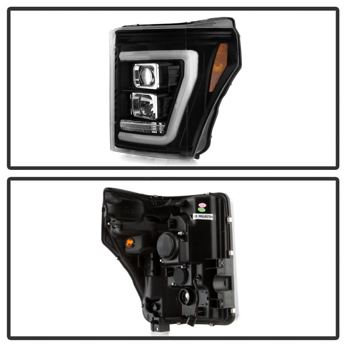 Version 2 Black High Power LED Module ( Low Beam ) Equipped Headlights <br>11-16 Ford F-250 F-350 F-450 Super Duty