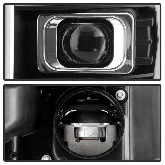 Version 2 Black High Power LED Module ( Low Beam ) Equipped Headlights <br>11-16 Ford F-250 F-350 F-450 Super Duty