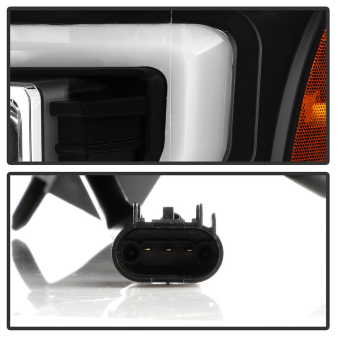 Version 2 Black High Power LED Module ( Low Beam ) Equipped Headlights <br>11-16 Ford F-250 F-350 F-450 Super Duty
