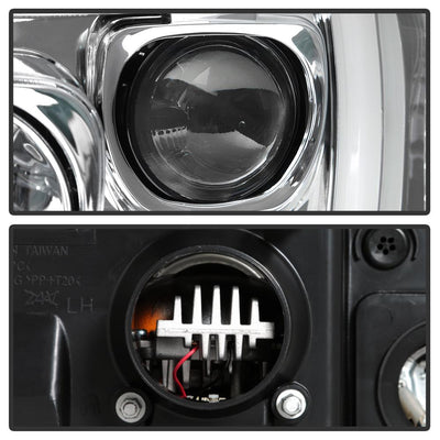 Chrome Projector Headlights <br>05-07 Ford F350-F550 Super Duty F-250 F-350