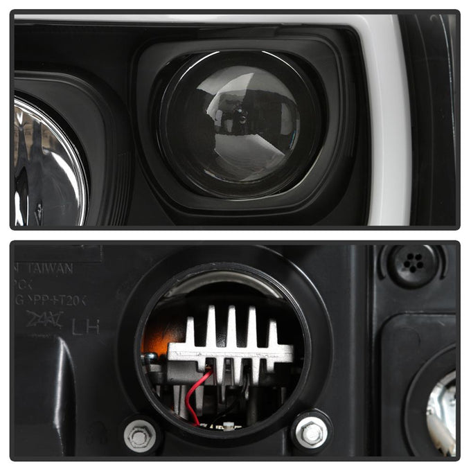 Black Projector Headlights <br>05-07 Ford F350-F550 Super Duty F-250 F-350