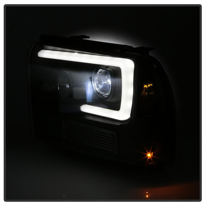 Black Projector Headlights <br>05-07 Ford F350-F550 Super Duty F-250 F-350