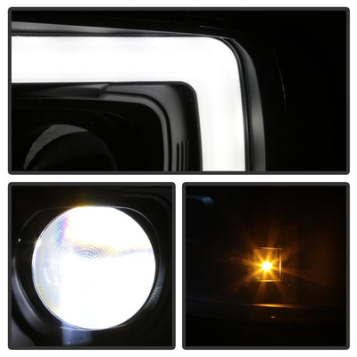 Black Projector Headlights <br>05-07 Ford F350-F550 Super Duty F-250 F-350