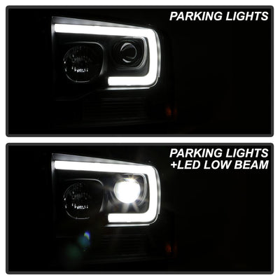 Black Projector Headlights <br>05-07 Ford F350-F550 Super Duty F-250 F-350