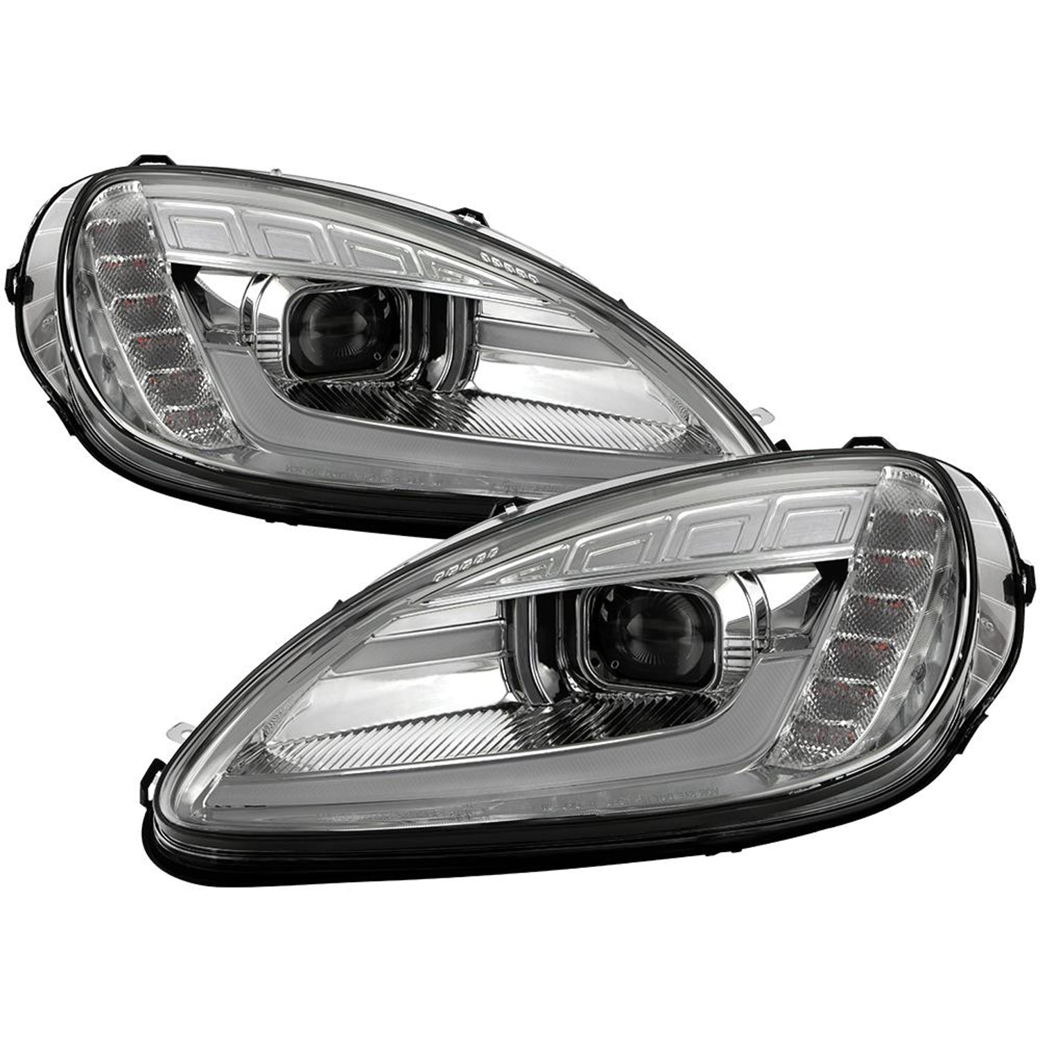 Sequential LED Turn Signal Chrome Projector Headlights <br>05-13 Chevrolet Corvette