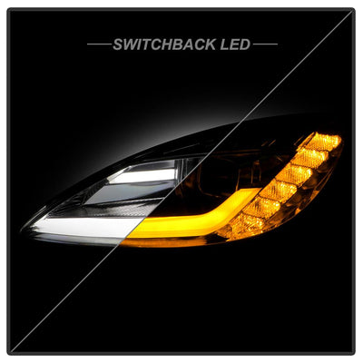 Sequential LED Turn Signal Chrome Projector Headlights <br>05-13 Chevrolet Corvette