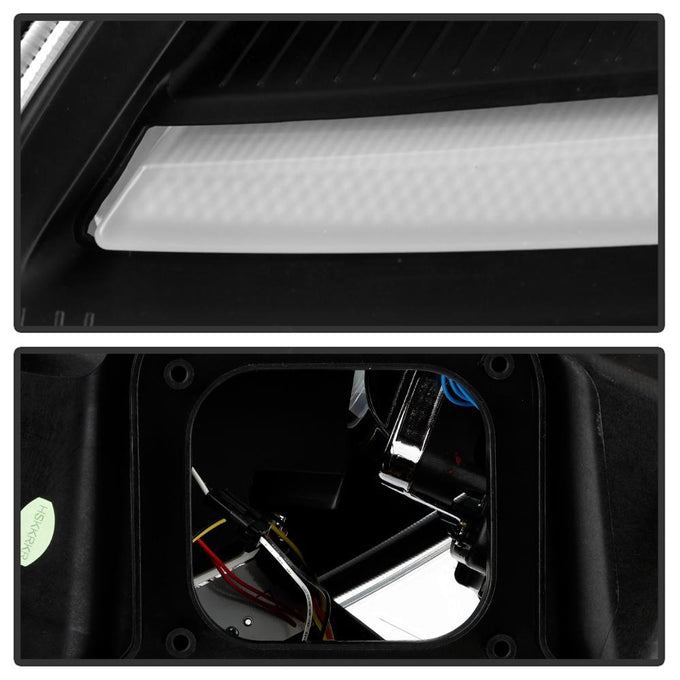 Sequential LED Turn Signal Black Projector Headlights <br>05-13 Chevrolet Corvette
