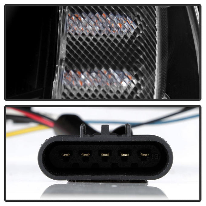 Sequential LED Turn Signal Black Projector Headlights <br>05-13 Chevrolet Corvette
