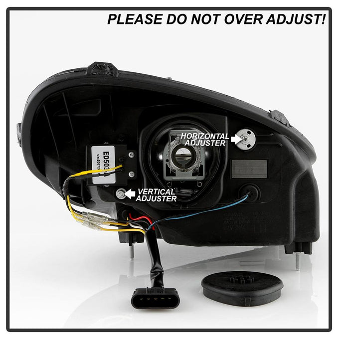 Sequential LED Turn Signal Black Projector Headlights <br>05-13 Chevrolet Corvette