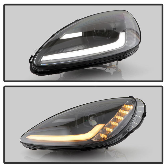 Sequential LED Turn Signal Black Projector Headlights <br>05-13 Chevrolet Corvette