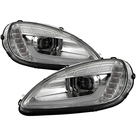 Chrome High Power LED Module (High Beam And Low Beam) Equipped Headlights <br>05-13 Chevrolet Corvette