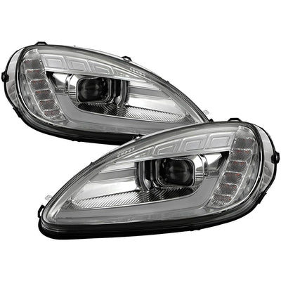 Chrome High Power LED Module (High Beam And Low Beam) Equipped Headlights <br>05-13 Chevrolet Corvette