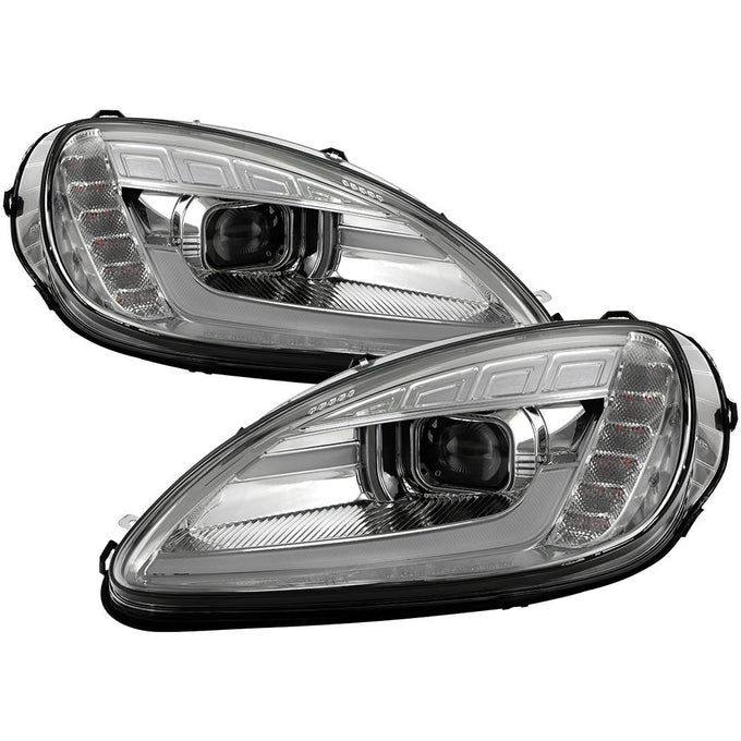 Chrome High Power LED Module (High Beam And Low Beam) Equipped Headlights <br>05-13 Chevrolet Corvette