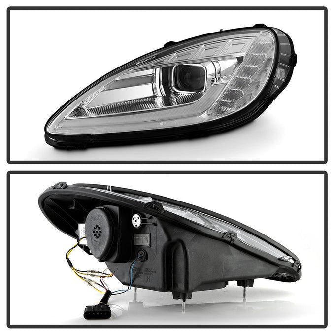 Chrome High Power LED Module (High Beam And Low Beam) Equipped Headlights <br>05-13 Chevrolet Corvette