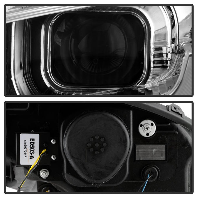 Chrome High Power LED Module (High Beam And Low Beam) Equipped Headlights <br>05-13 Chevrolet Corvette