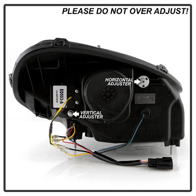 Chrome High Power LED Module (High Beam And Low Beam) Equipped Headlights <br>05-13 Chevrolet Corvette