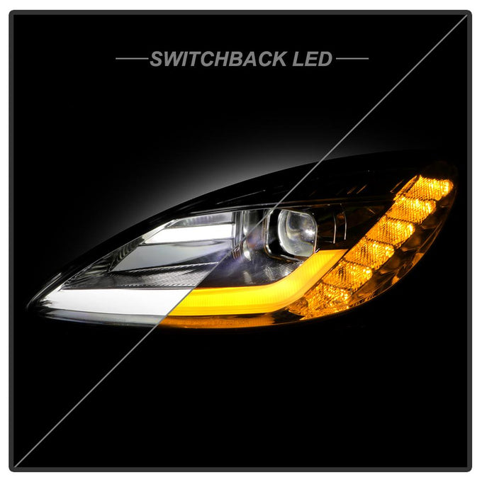 Chrome High Power LED Module (High Beam And Low Beam) Equipped Headlights <br>05-13 Chevrolet Corvette