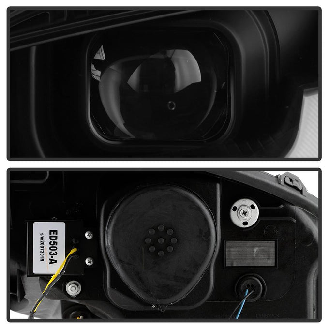 Black High Power LED Module (High Beam And Low Beam) Equipped Headlights <br>05-13 Chevrolet Corvette