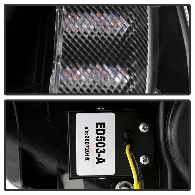 Black High Power LED Module (High Beam And Low Beam) Equipped Headlights <br>05-13 Chevrolet Corvette