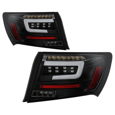 Black LED Tail Lights <br>08-11 Subaru Impreza
