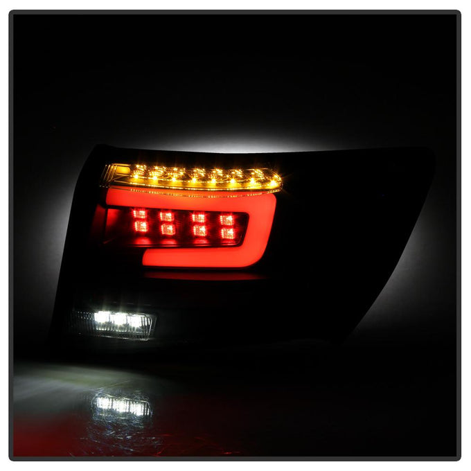 Black LED Tail Lights <br>08-11 Subaru Impreza