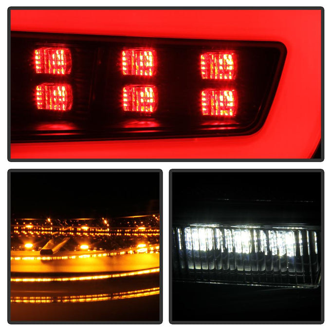 Black LED Tail Lights <br>08-11 Subaru Impreza