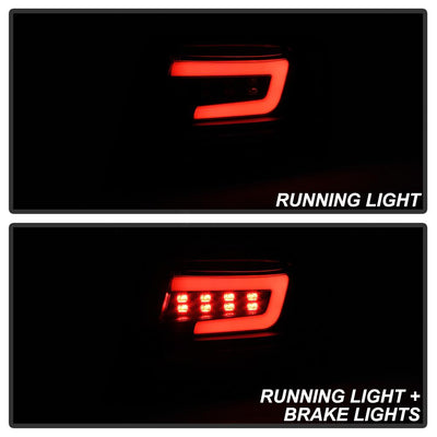 Black LED Tail Lights <br>08-11 Subaru Impreza