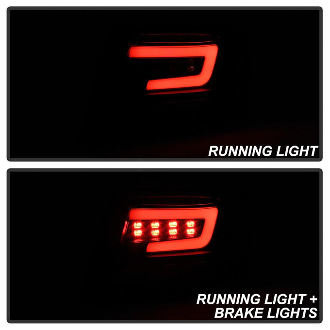 Black LED Tail Lights <br>08-11 Subaru Impreza