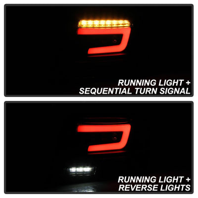 Black LED Tail Lights <br>08-11 Subaru Impreza
