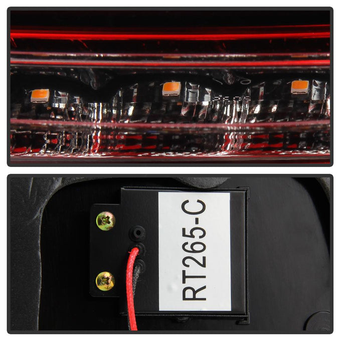 Red Clear LED Tail Lights <br>08-11 Subaru Impreza