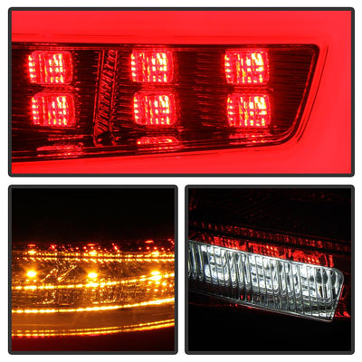 Red Clear LED Tail Lights <br>08-11 Subaru Impreza