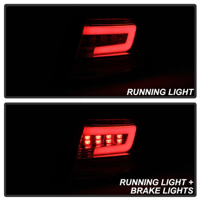 Red Clear LED Tail Lights <br>08-11 Subaru Impreza