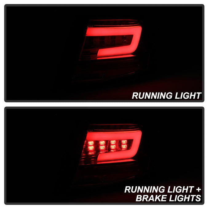 Red Clear LED Tail Lights <br>08-11 Subaru Impreza