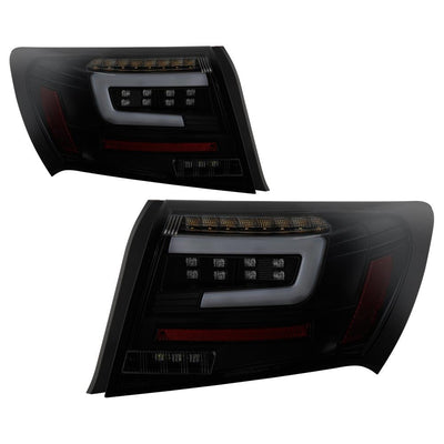 Black Smoke LED Tail Lights <br>08-11 Subaru Impreza