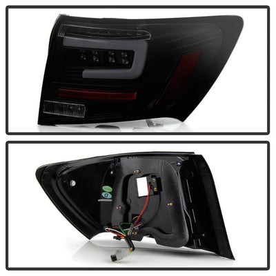 Black Smoke LED Tail Lights <br>08-11 Subaru Impreza