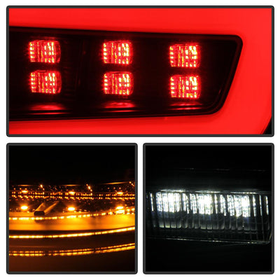 Black Smoke LED Tail Lights <br>08-11 Subaru Impreza