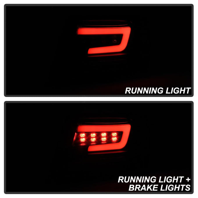 Black Smoke LED Tail Lights <br>08-11 Subaru Impreza