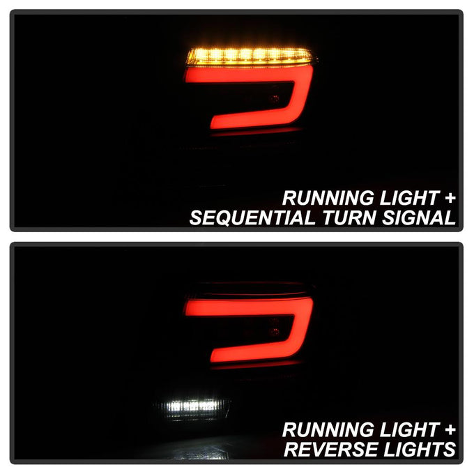 Black Smoke LED Tail Lights <br>08-11 Subaru Impreza
