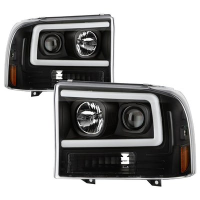 Black High Power LED Module ( Low Beam ) Equipped Headlights <br>99-04 Ford F-250 Super Duty 00-04 Ford Excursion