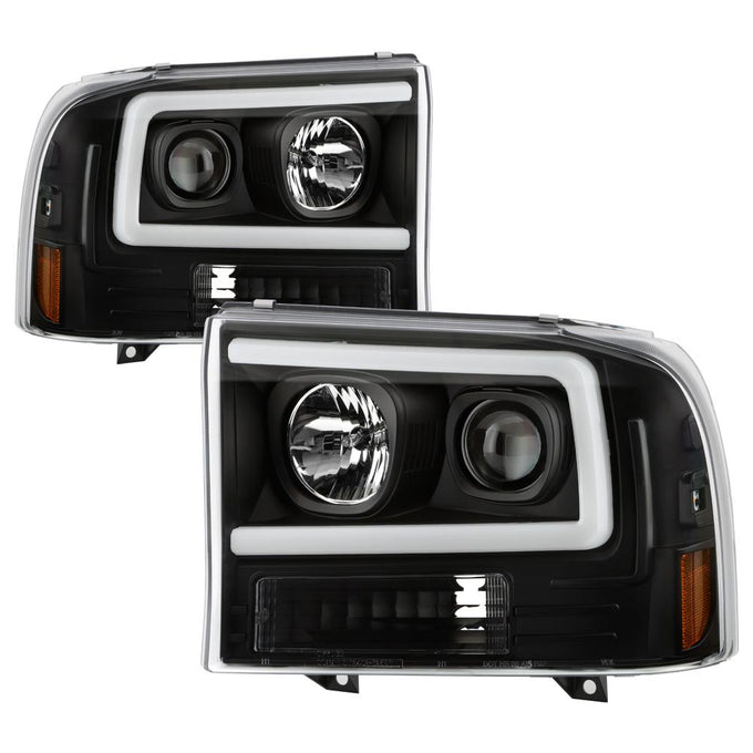 Black High Power LED Module ( Low Beam ) Equipped Headlights <br>99-04 Ford F-250 Super Duty 00-04 Ford Excursion