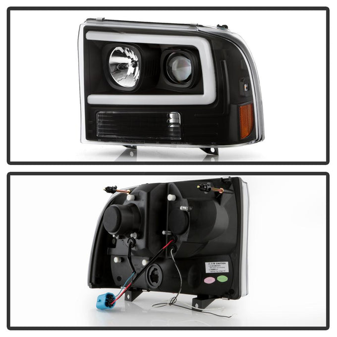 Black High Power LED Module ( Low Beam ) Equipped Headlights <br>99-04 Ford F-250 Super Duty 00-04 Ford Excursion